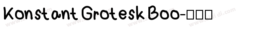 Konstant Grotesk Boo字体转换